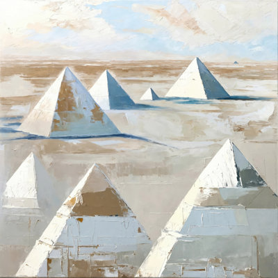 Geometry-Of-Pyramids  Giclee on Gallery Wrapped Canvas