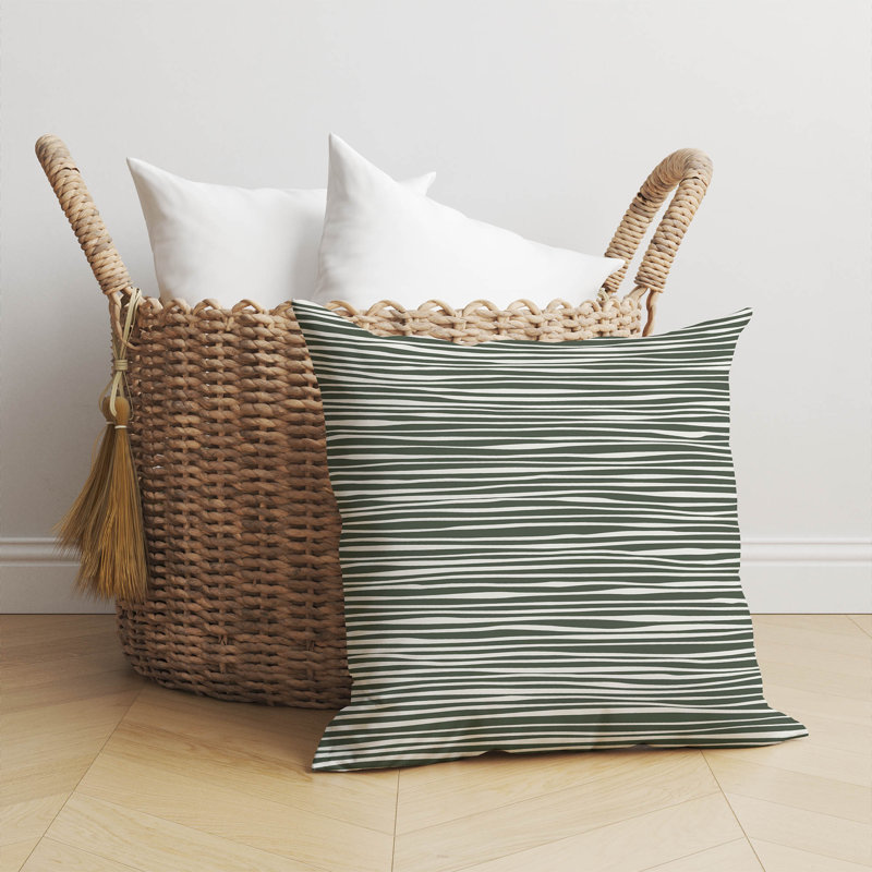 Coussin Thick N Thin, Chimichurri / vert, H 16 po x l 16 po