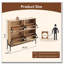Armoire à chaussures en rotin avec 4 portes rabattables-187049702