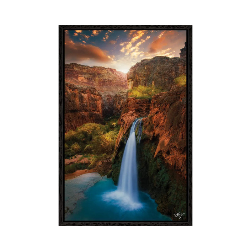 Sunrise In Paradise by Peter Coskun - Floater Frame Gallery-Wrapped Canvas Giclée on Canvas, 101.6 cm H x 66.04 cm W