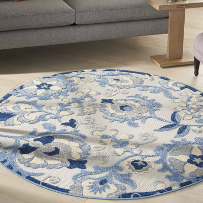 Tapis bleu Newton