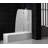 Aqua 48" W x 58" H Hinged Semi-Frameless Tub Door-12811539-119276179