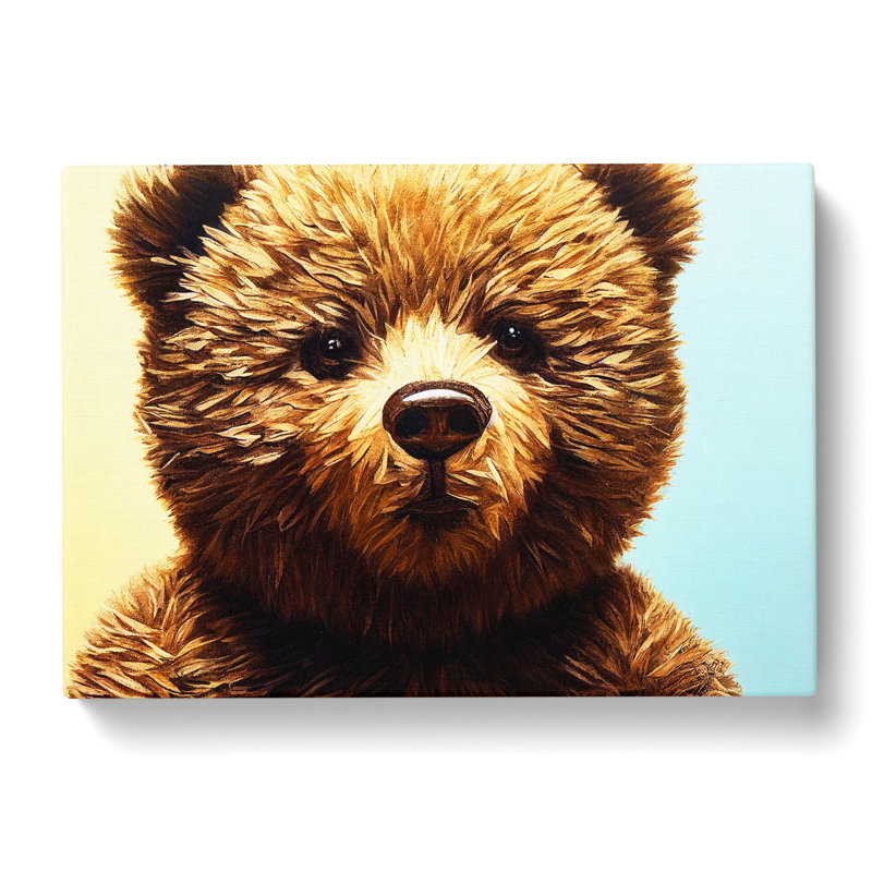 Wondrous Teddy Bear - Wrapped Canvas Print, 35cm H x 50cm W