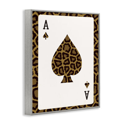 «Ace of Spades Leopard», estampe numérique de Lil 'Rue