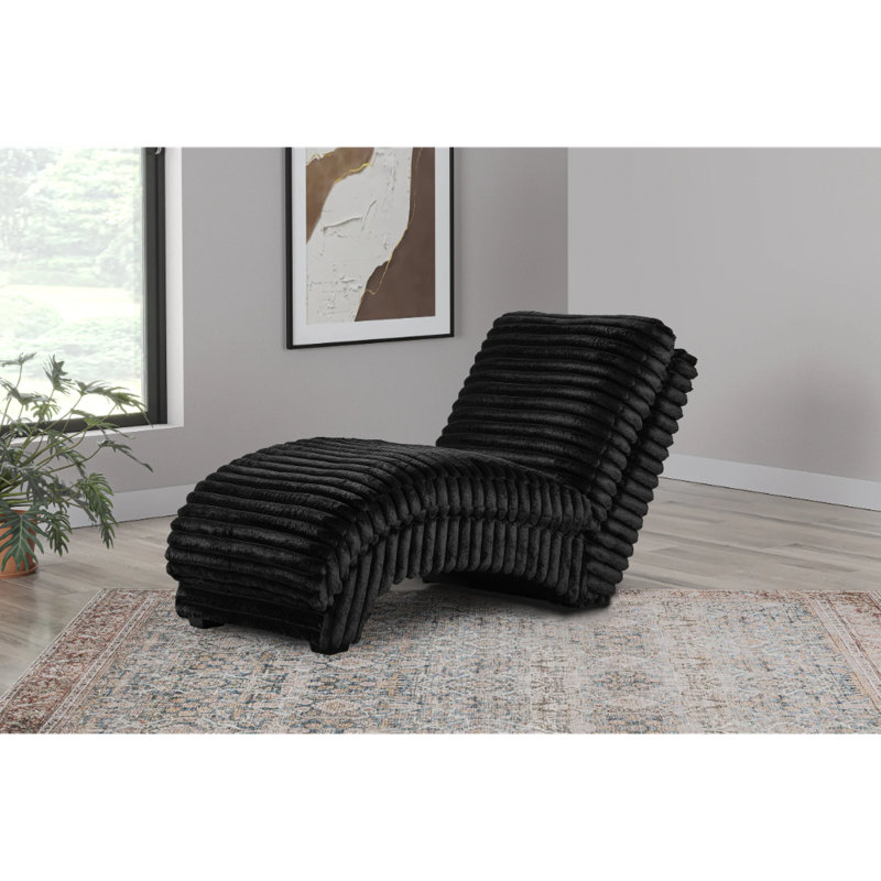 Happy Homes Black Chaise