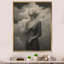 Noir sur blanc, silhouettes surréelles: sur toile-222027463-222027471