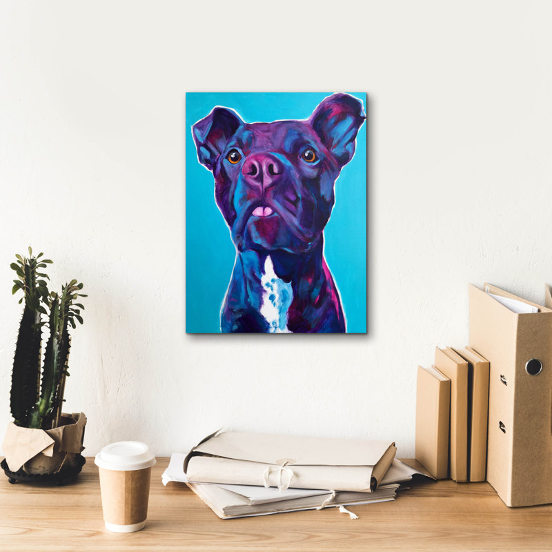«Pit Bull - Neko» par Dawg Painter, H 16 po x l 12 po x P 0,75 po