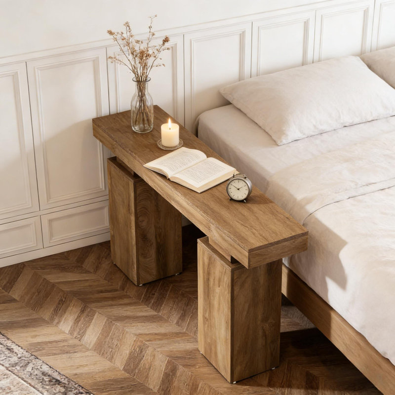 Console moderne avec rangement, parfaite pour les entrées et les vestibules, alliant style et fonctionnalité.