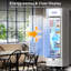 Glacière réfrigérante à affichage en verre 22,8 po 12,5 pieds cubes avec porte ajustable Coolski