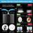 Modern Round Shower System, Rain Shower Head with Handheld Spray, Shower Faucet Set-114792285