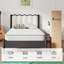 Matelas hybride mi-ferme en mousse à mémoire de forme et à ressorts-115637746-115637744