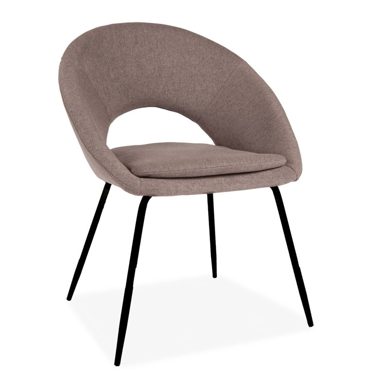Cale Velvet Armchair, Black, Grey