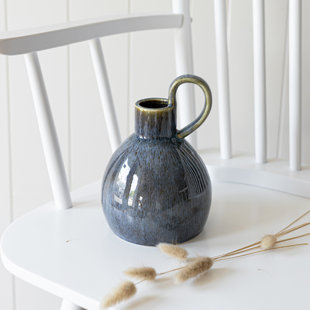 Vase en porcelaine bleu Foreside Home & Garden