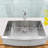 Small Radius Stainless Steel 33" L x 22" W Farmhouse/Apron Kitchen Sink with Grid and Drain Assembly