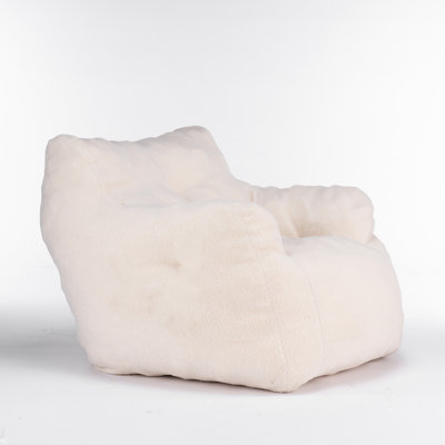 Soft Chair With Foam And Fabric - Suits Indoor Spaces Modern In White Various