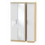 Yvette 3 Door Manufactured Wood Wardrobe-23704029-18860354