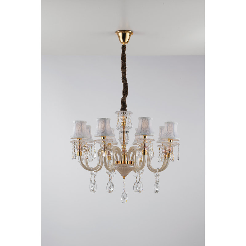 Rocco 8 - Light Shaded Chandelier