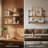 Rustic Floating Book Shelves For Wall, Metal Hanging Storage Organizer Rack, Decorations Display Stand, Shelving Unit For Kitchen Balcony Bathroom Bedroom Living Room