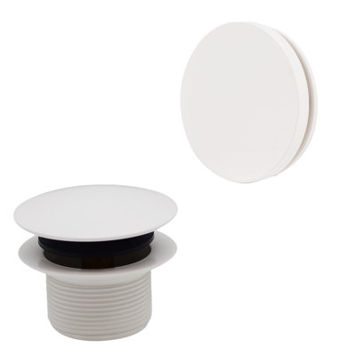 12" & 4" Sch. 40 PVC Tip-Toe Bathtub Leg Drain with No-Hole Overflow