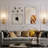Vookea 15" Brass Wall Sconces Set Of 2, Vanity Light Fixtures With Vertical Striped Glass Tube, Modern Lighting For Bathroom, Bedroom, Living Room, Hallway, Staircase, Kitchen-1435794390