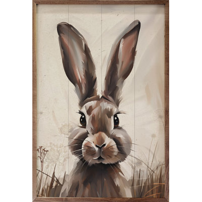 Peeking Brown Rabbit
