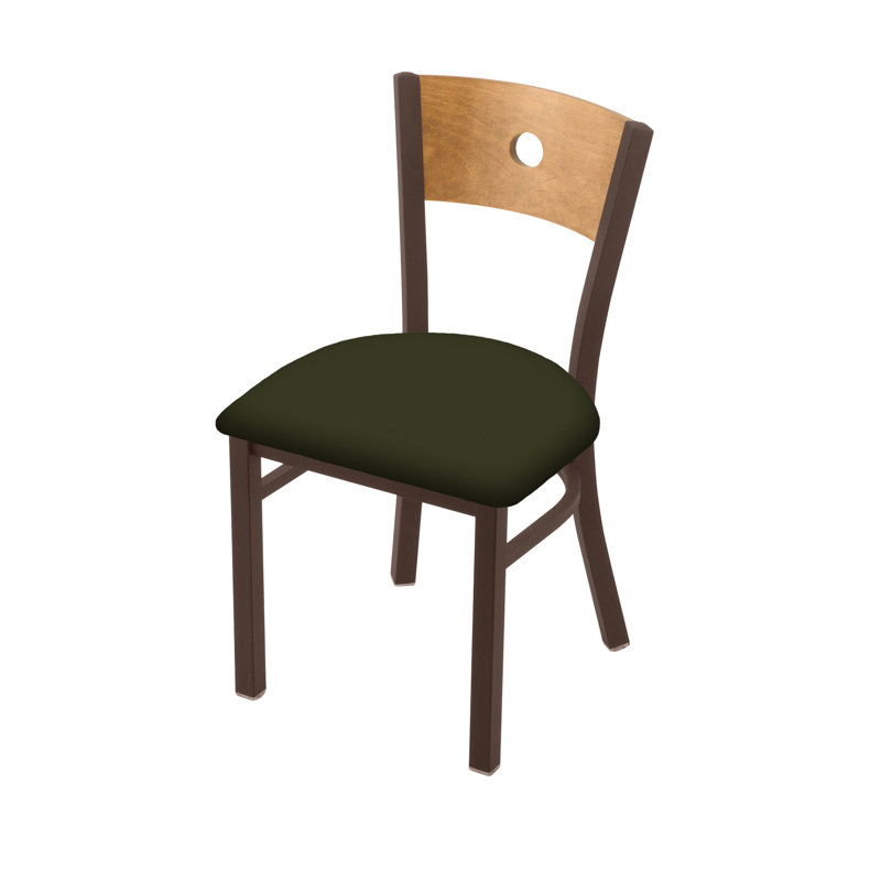 Chaise 630 Voltaire, Érable moyen, Vinyle - Pin Canter, Bronze