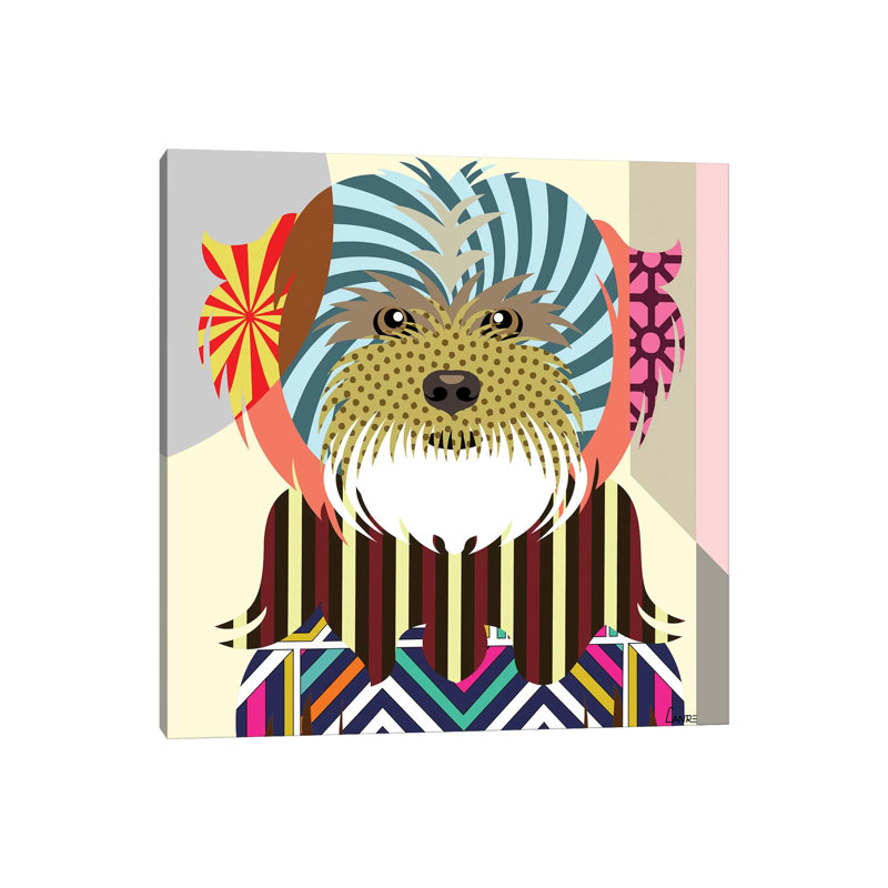 Lhasa Apso by Lanre Studio - Wrapped Canvas Gallery-Wrapped Canvas Giclée, 30.48 cm H x 30.48 cm W