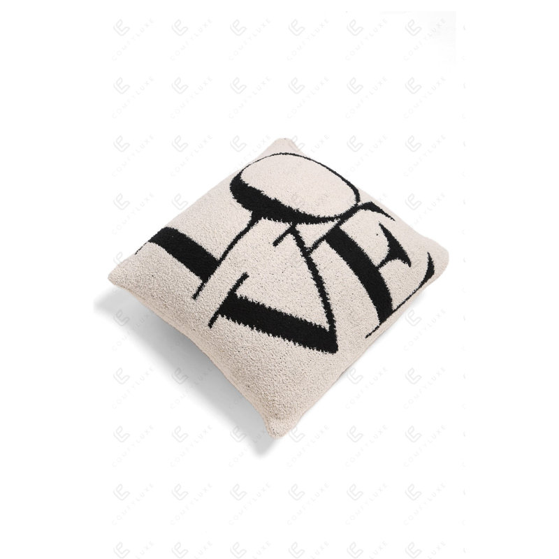 Housse de coussin douce et luxueuse Expression - LOVE