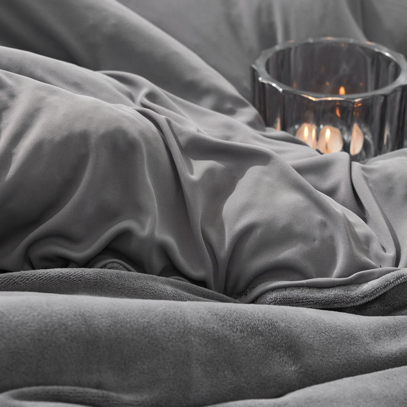 Coma Inducer Better Than Anesthesia Oversized Comforter Set , King Comforter + 2 King Shams, Gray