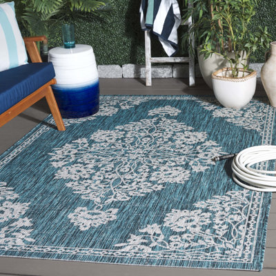 Courtyard Performance Oriental Indoor/Outdoor Area Rug