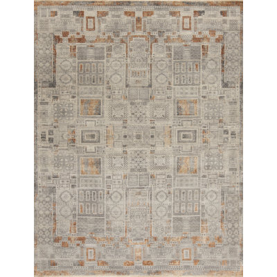 Manhattan Hand Knotted Geometric Area Rug