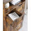Grande armoire de rangement, armoire de rangement pour salle de bain avec 2 grands tiroirs et tablette réglable, pour le salon, le bureau personnel et la cuisine brun rustique