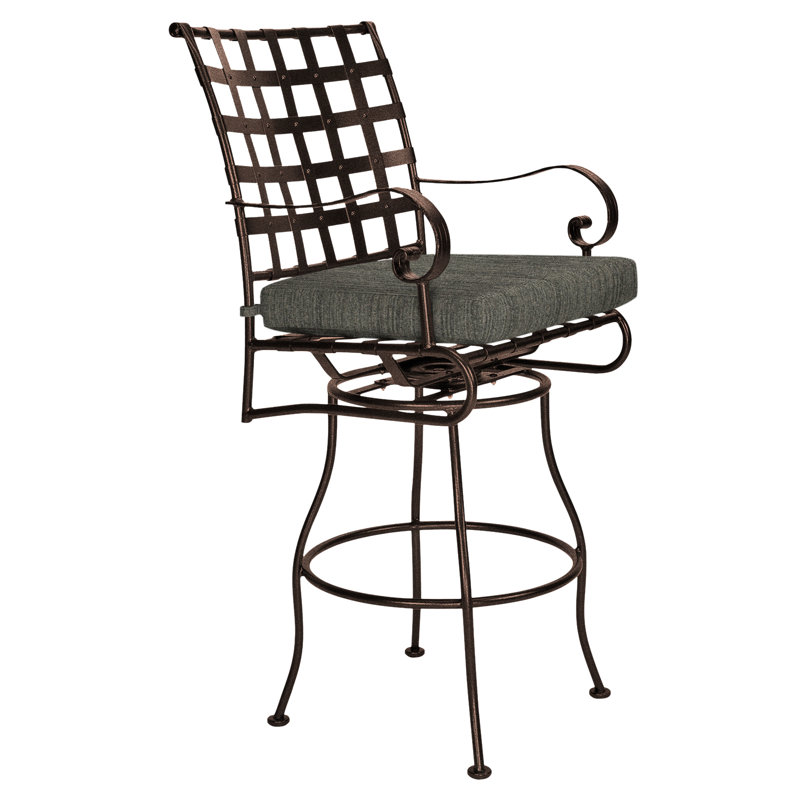 Classico-W Outdoor Swivel Bar Stool, Sahara Cafe, Copper Creek