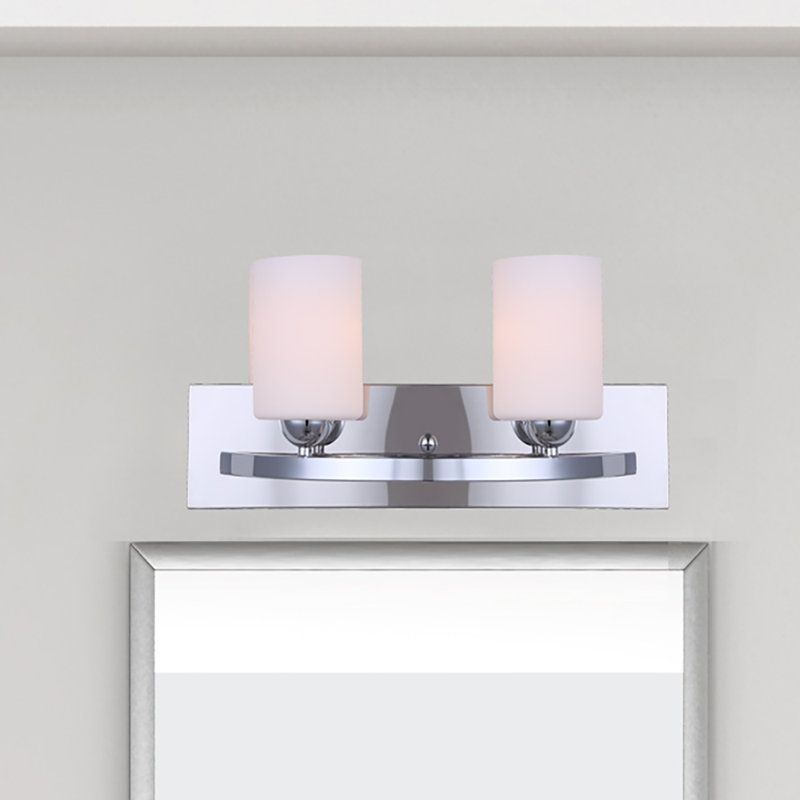 Éclairage de meuble-lavabo à deux lumières à intensité variable Lavel, Chrome