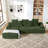 L-Shape Sectional Sofa Modular Compressed Free Combination