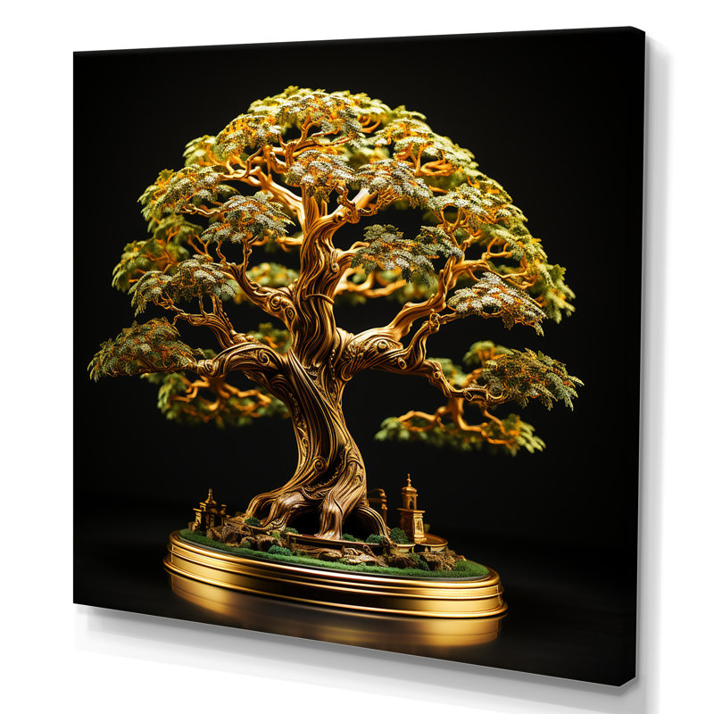 " Bonsai Tree Tranquility Expression ", 30" H x 30" W x 1" D, Wrapped Canvas