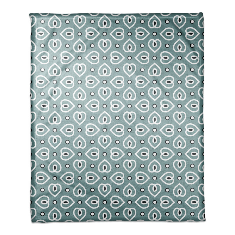 Hand Woven Throw Blanket, Blue