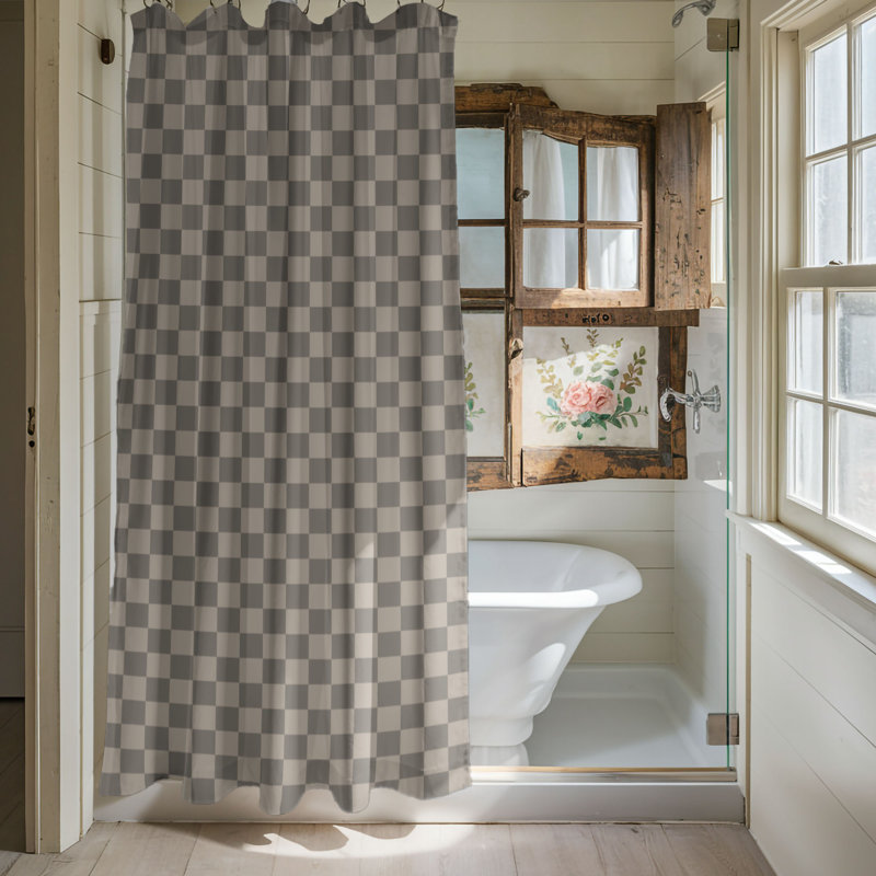 Cosy - Rideau de douche Premium, Kaki, H 74 po x l 35 po