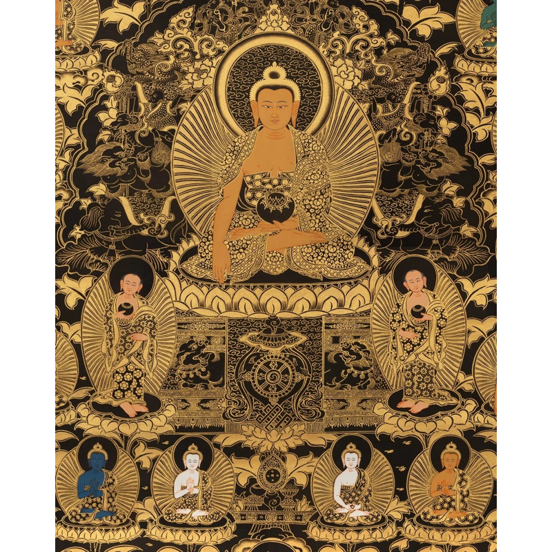 Sunaulo Big 35 Buddhas (Thangka sans brocart)