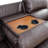 Tamey 2 Piece Faux Leather Manual Reclining Living Room Set with Pillow Top Arm, Middle Console, Cupholders (Set of 2)-67076716