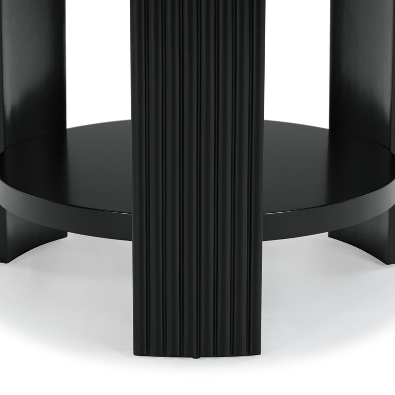 Table d'appoint Liabella, Noir