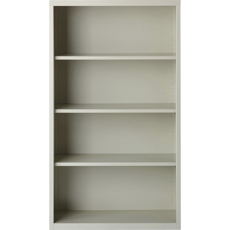 Bibliothèque standard Fortress, Gris clair, (4 tablettes) H 60 po x l 35 po x P 13 po