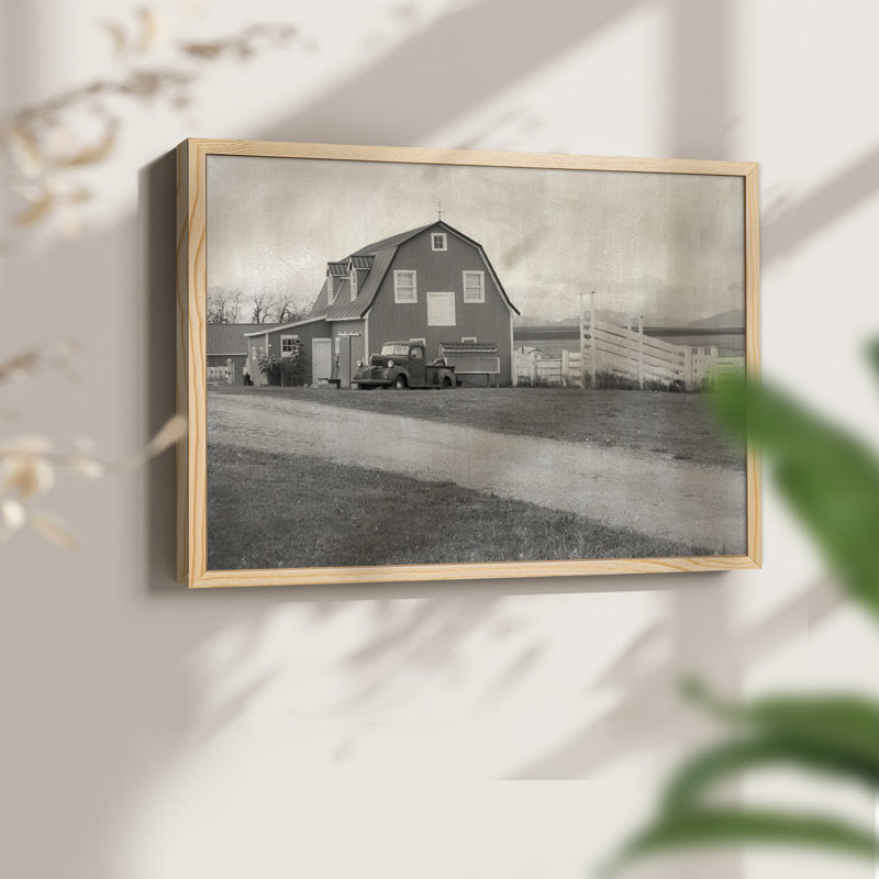 Farm Day -Framed Print - Restickable, Natural, 11" H x 14" W