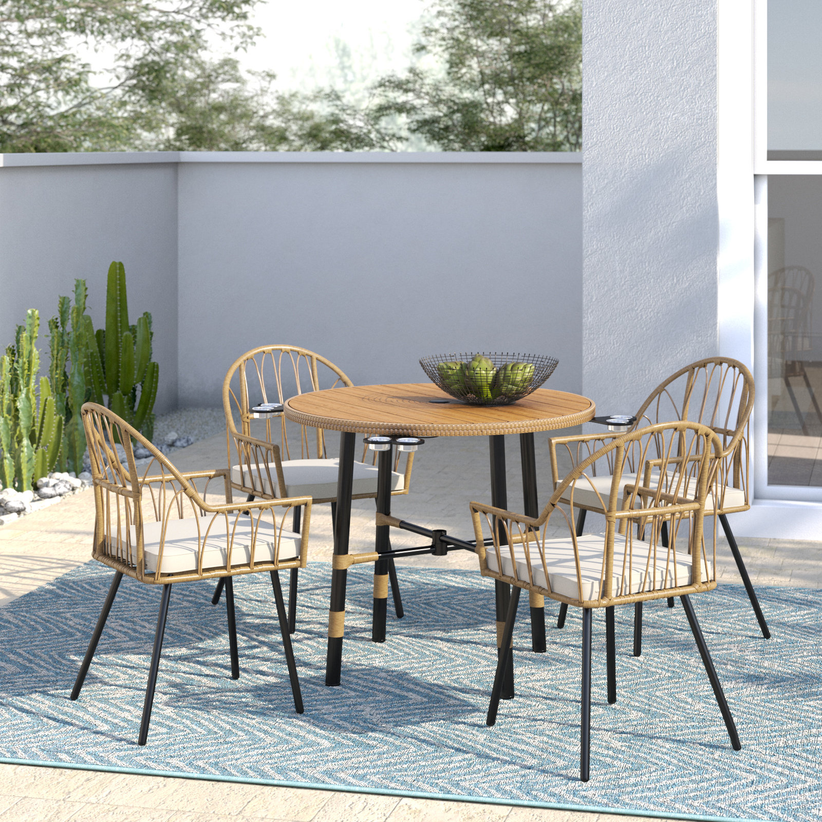 small 4 chair patio set