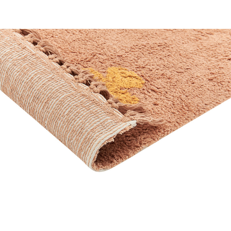Anstus Geometric Cotton Hand Woven Area Rug, Rectangle 140 x 200cm