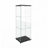Accent Cabinet, Modern Glass Display Cabinet With Led Lights, Tempered Glass Bookshelf With 3-Shelf-1175737055-1204127664