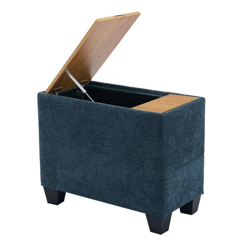 Coffee Table with Storage, Blue-Green