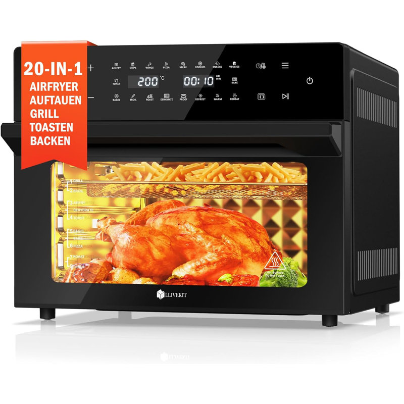 WOLTU 30L Dual Air Fryer Air Fryer, Black