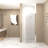 Shower Door  - 1/4"(6Mm) Tempered Glass, Chrome Aluminum Frame Material, Explosion Proof Film-124402428