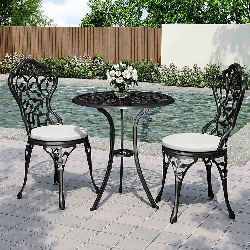 Kerley 2 - Person 54cm Long Bistro Set with Cushions